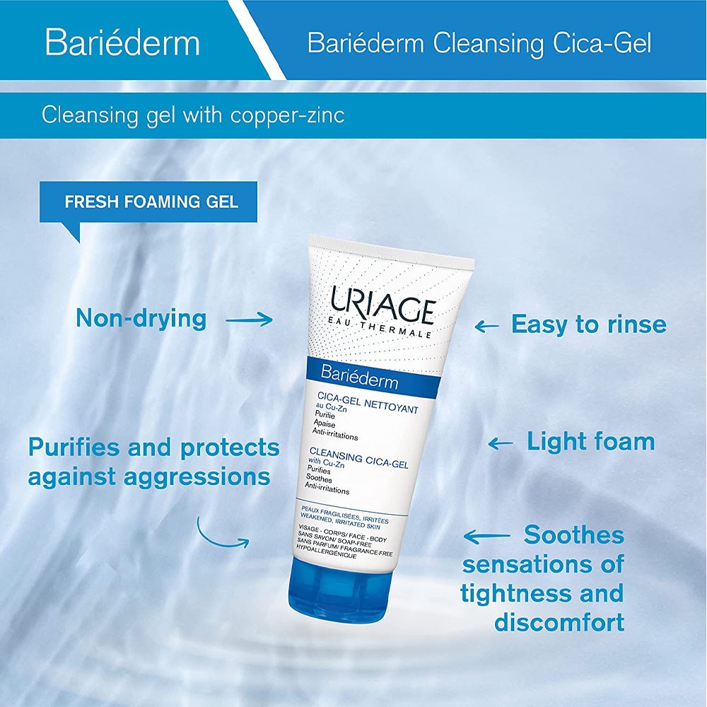 Uriage Bariederm Cleansing Cica Gel 200 ML