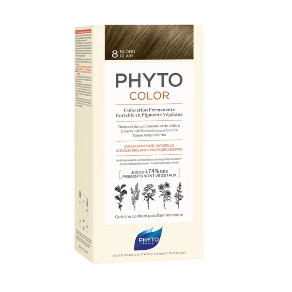 Phyto Permanent Hair Dye - Light Blonde 8
