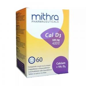 Mithra Calcium+Vit D3 Tab 60S