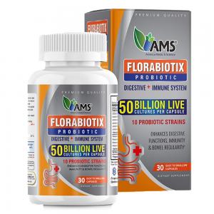 Ams Florabiotix Probiotic 50 Billion Live Cap 30S
