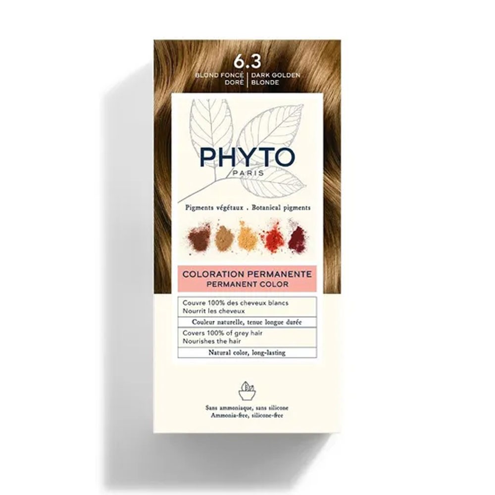 Phyto Permanent Hair Dye - Golden Drak Blonde 6.3