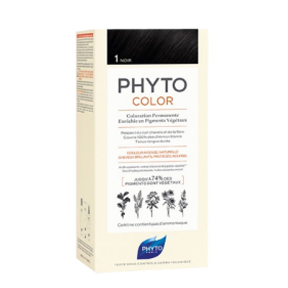 Phyto Permanent Hair Dye Black 1